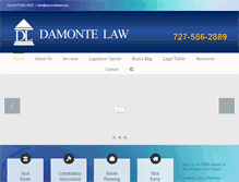 Tablet Screenshot of damontelaw.com